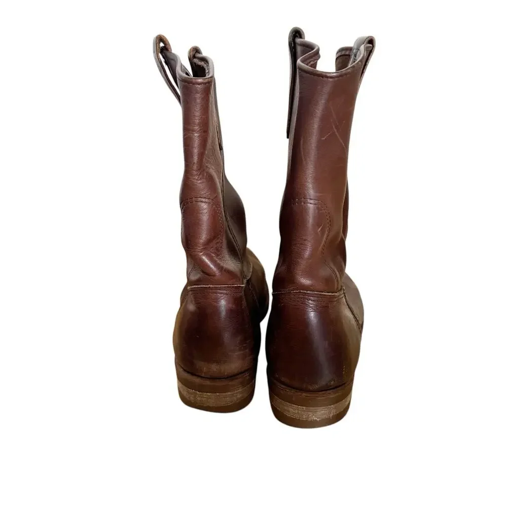 Red Wing Pecos 1105 Mens Size 11.5 D‎ Pull-On Work Boot USA Made Reddish Brown